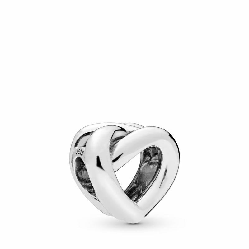 Pandora Knotted Heart Charm Ireland - Sterling Silver - 186475GSZ